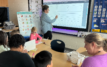 Teacher teaching the Wilson Reading Program
