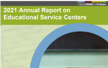 Cover pic of 2021 annual report on educational service centers